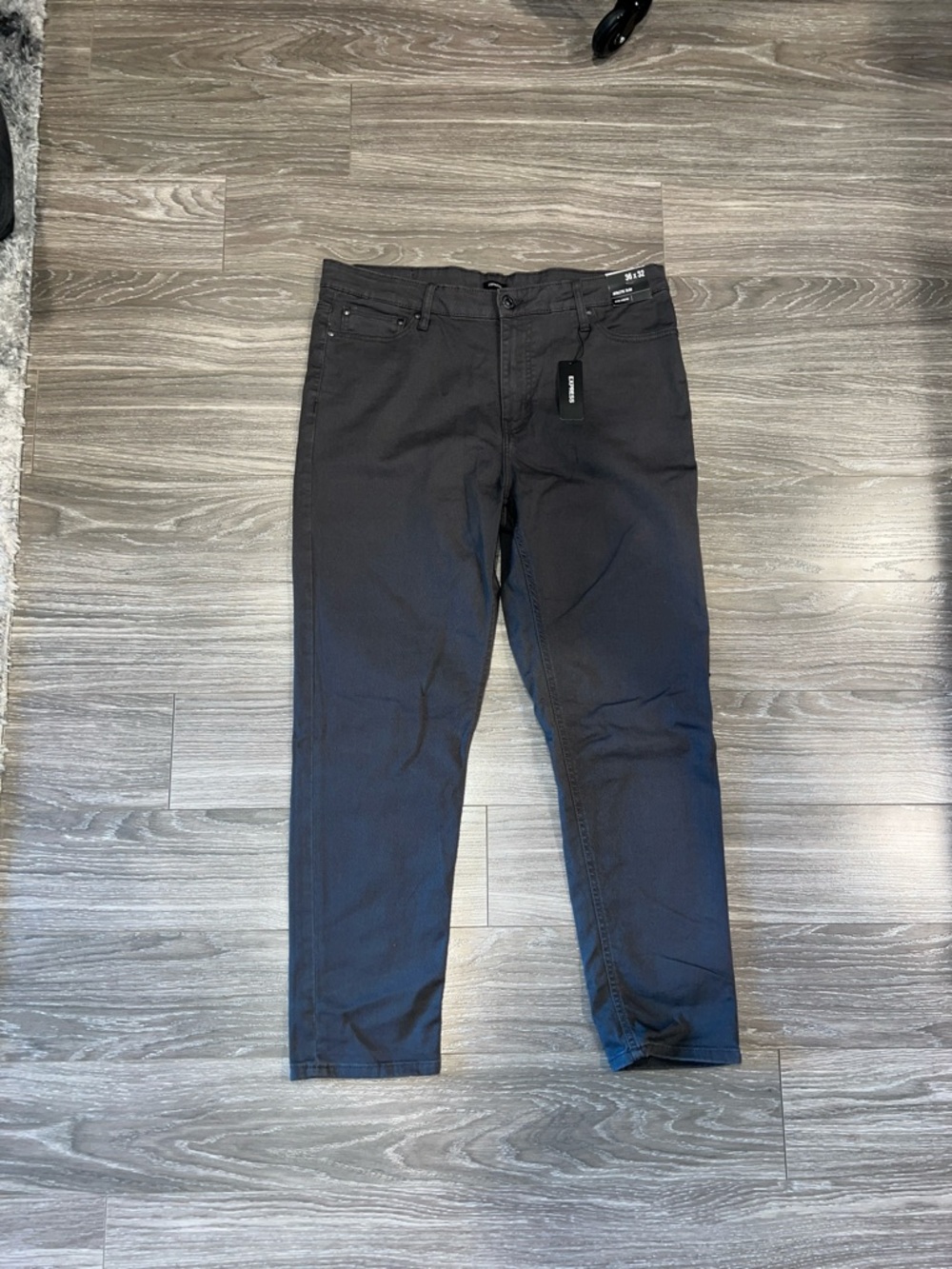 Slim Fit Men's Black/Grey Jeans - Express